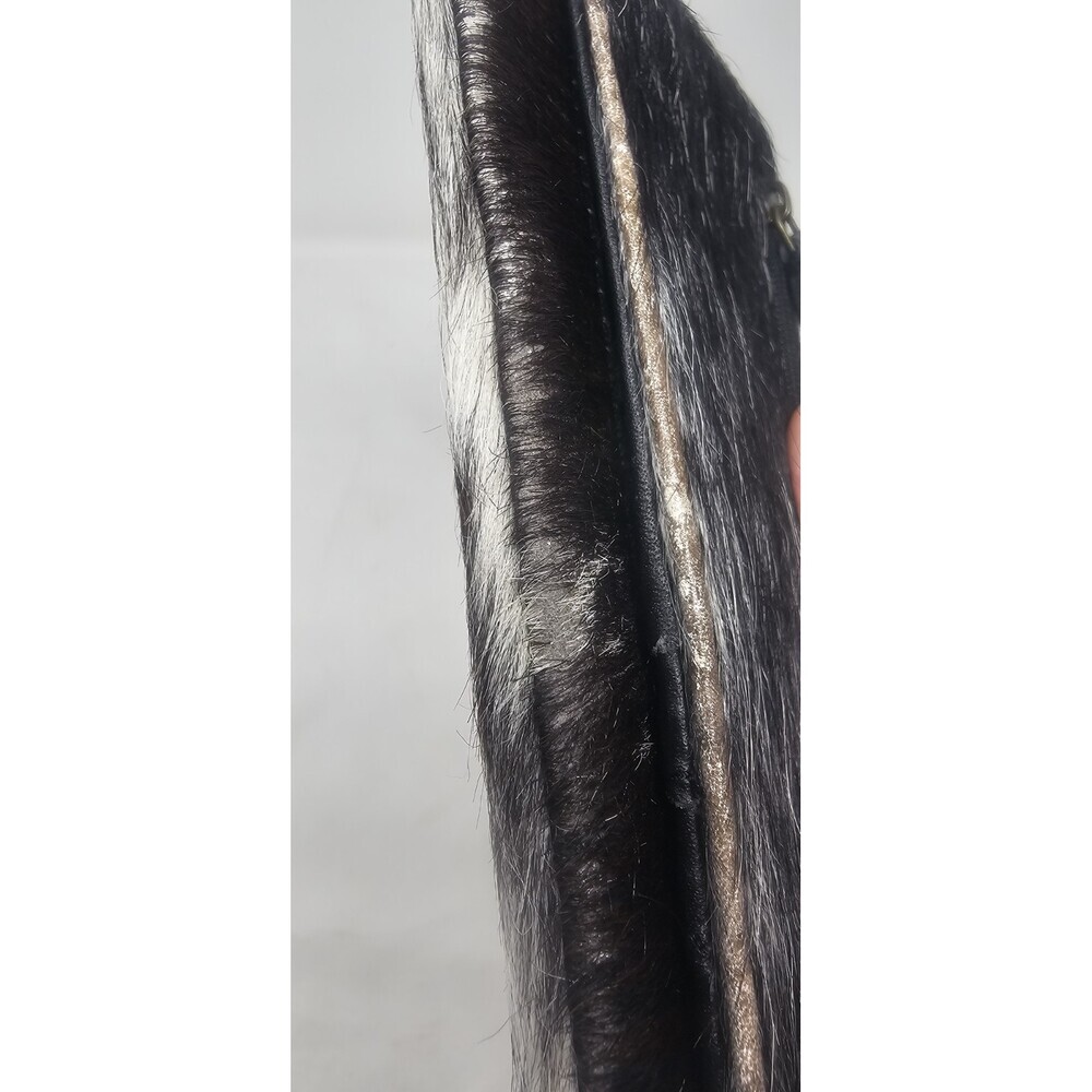 Myra Bag Cookie Crunch Leather And Hair On Bifold Wallet - Picture 5 of 14